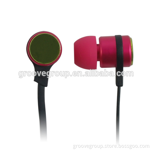 fashion 2014 best selling cheap metal earcap free sample alibaba cute flat cable 3.5mm plug earphone with different colors